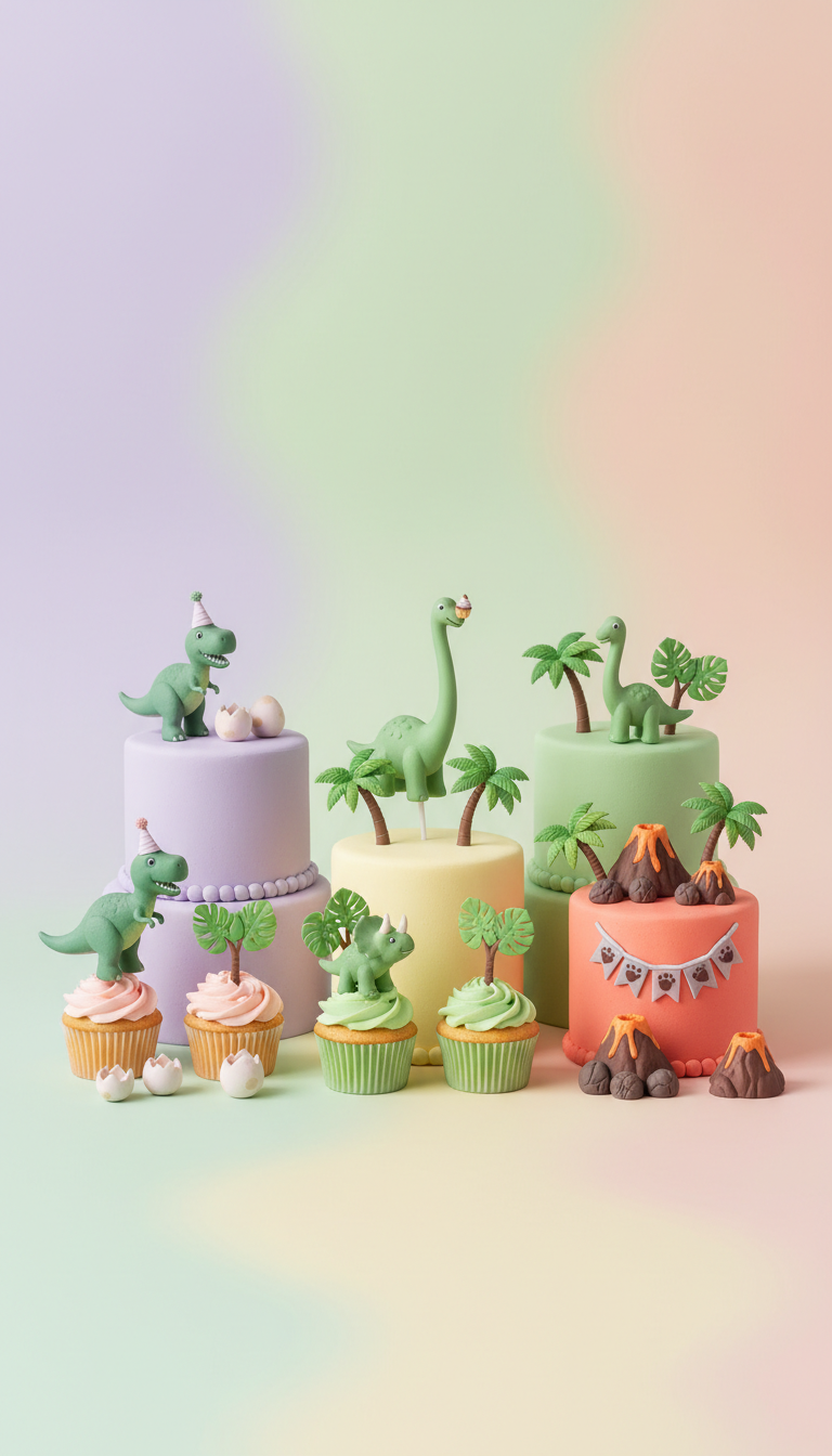 Dinosaur Adventure Cake Topper Collection