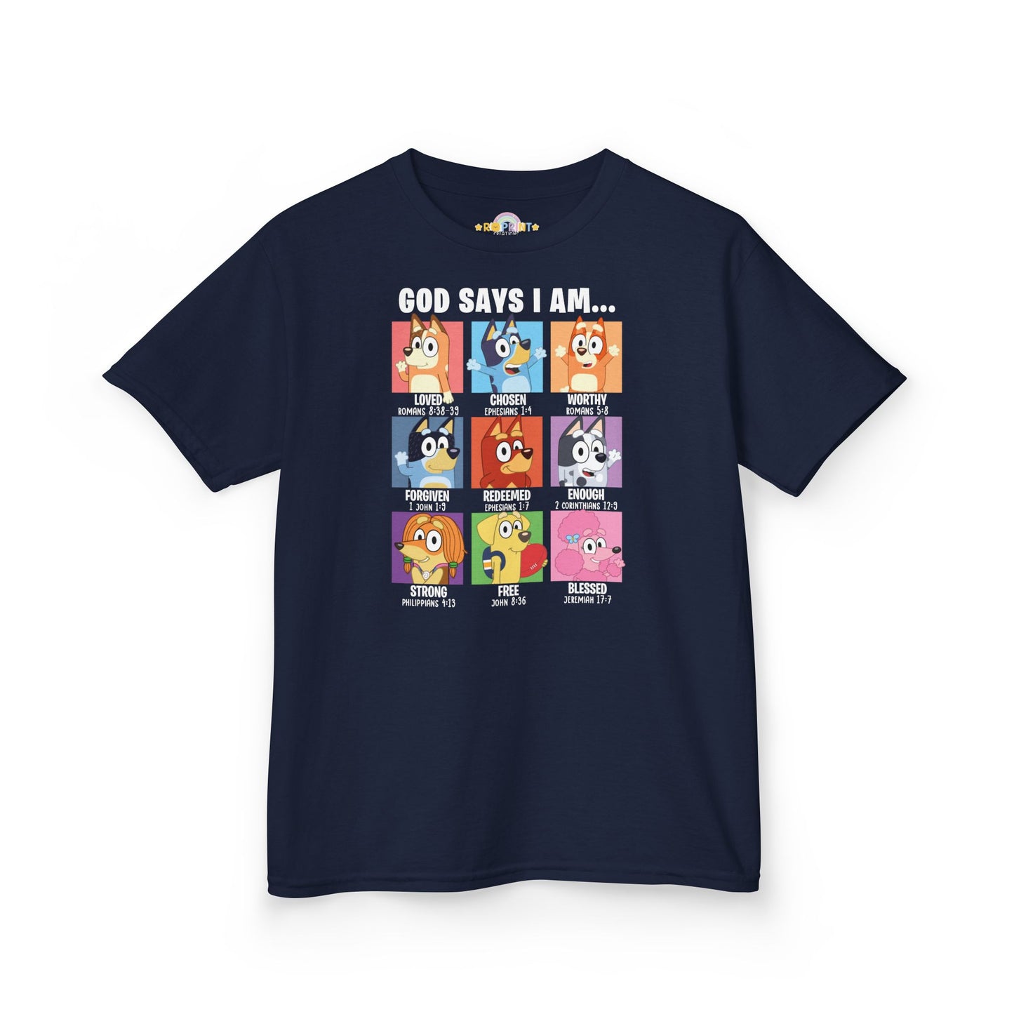 God Says I Am, Bluey - Youth T-Shirt