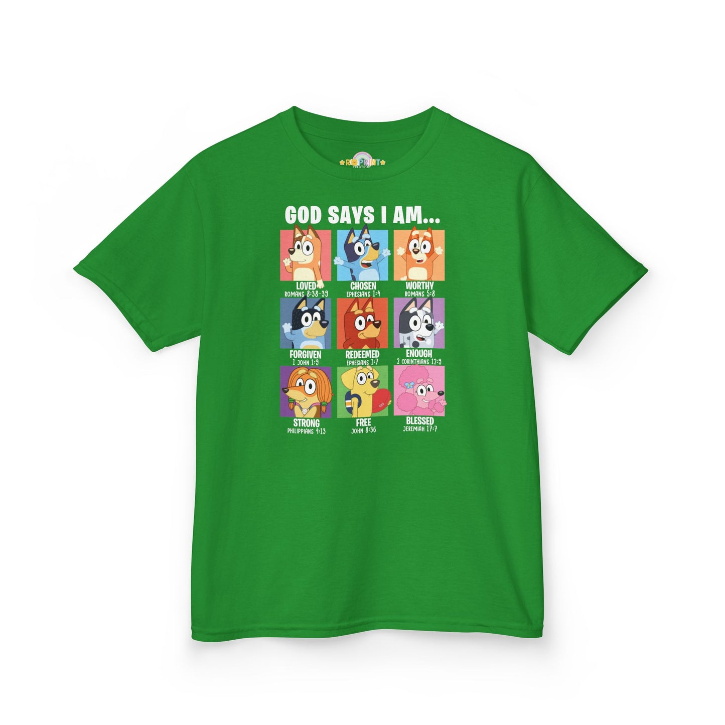 God Says I Am, Bluey - Youth T-Shirt