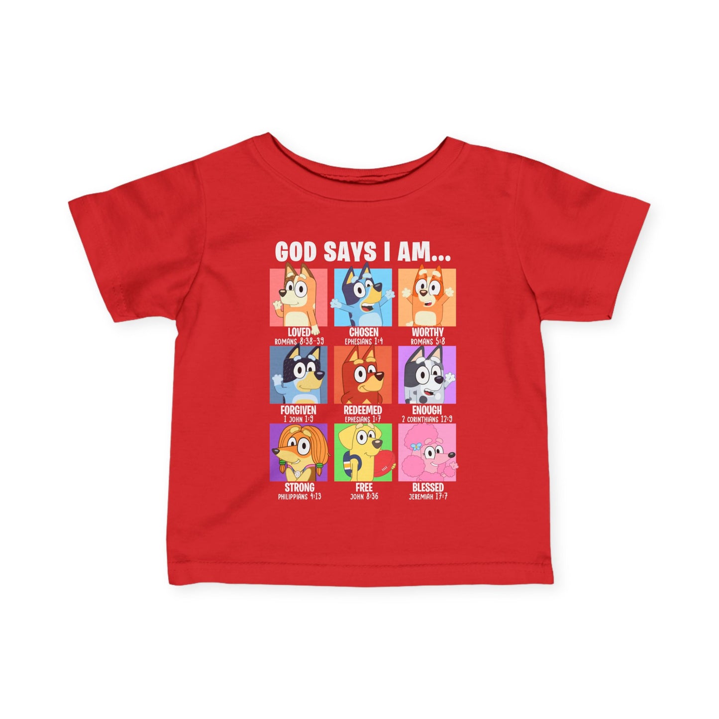God Says I Am, Bluey - Toddler T-Shirt