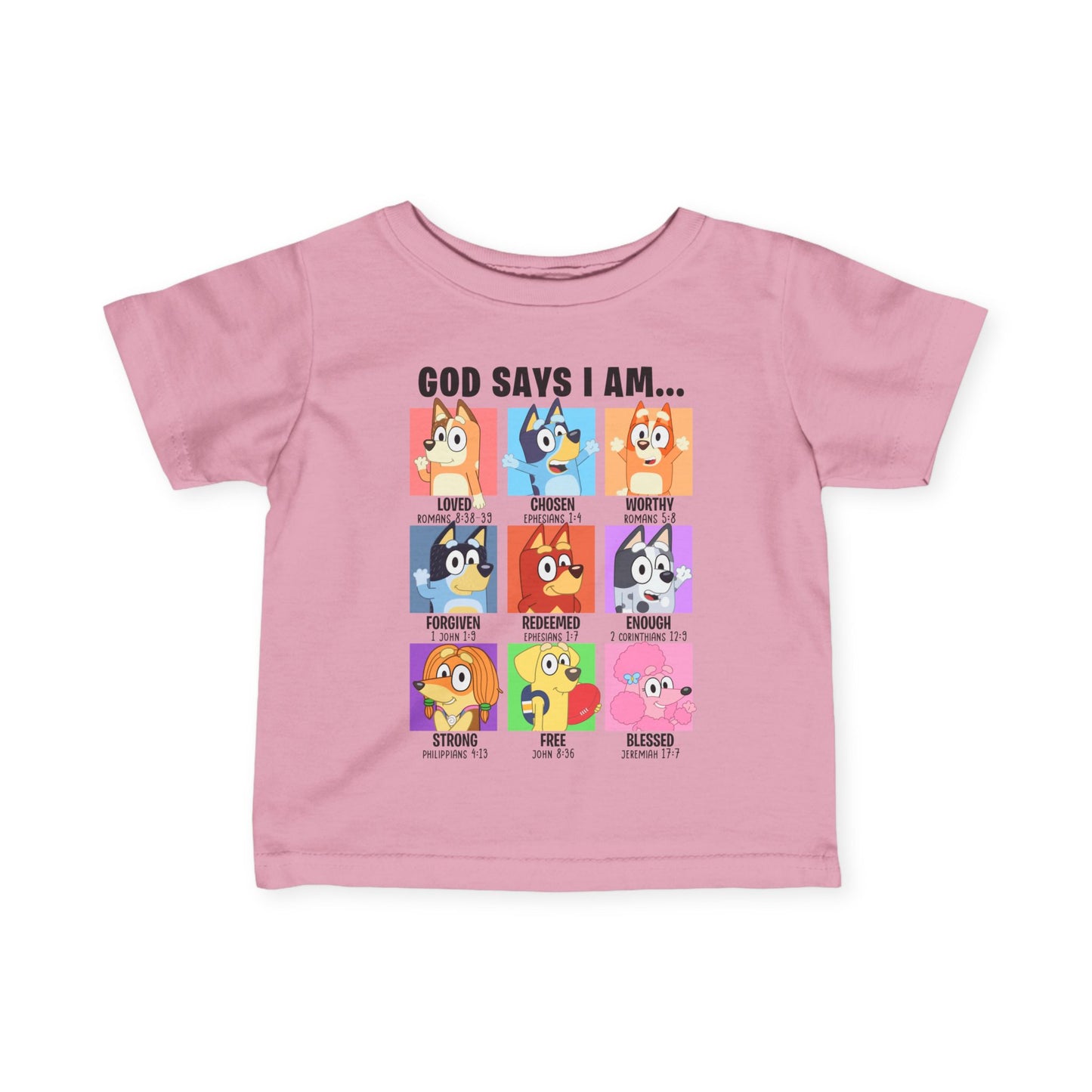 God Says I Am, Bluey - Toddler T-Shirt