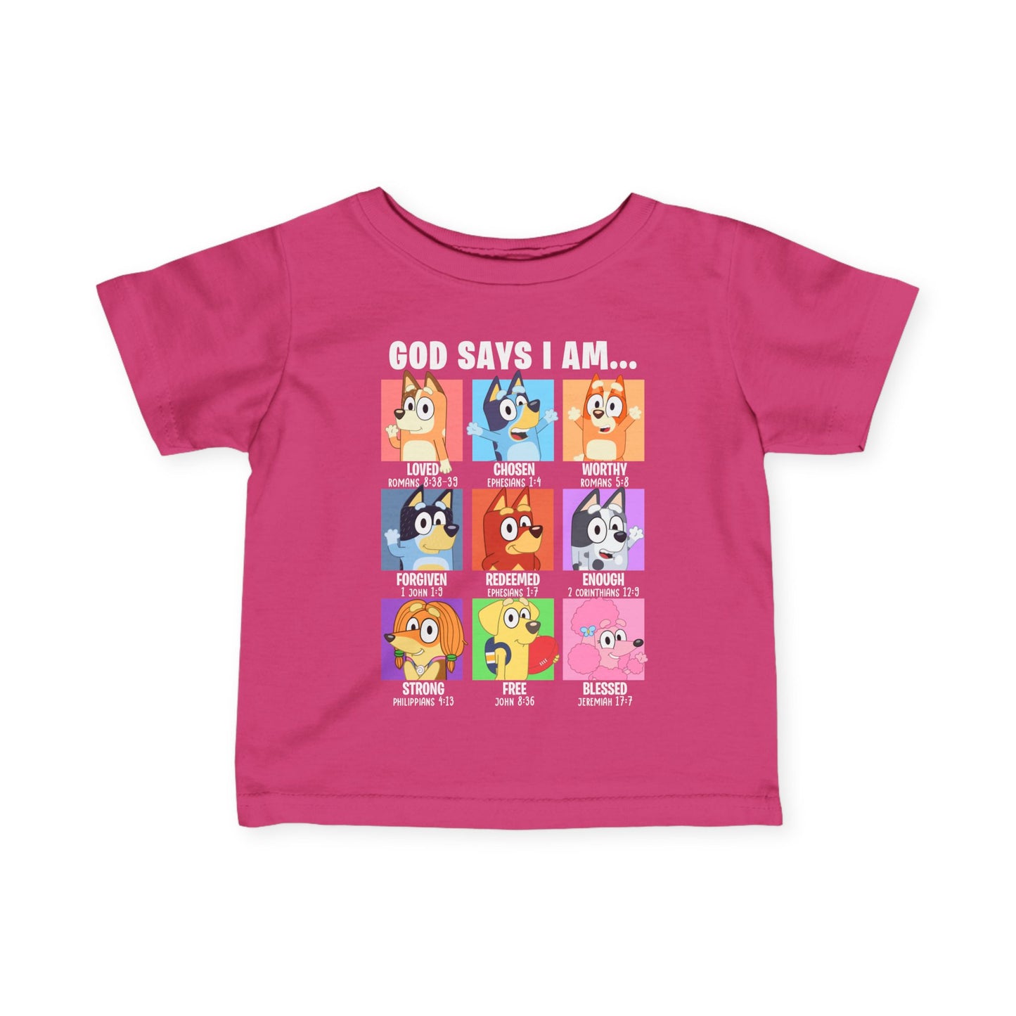 God Says I Am, Bluey - Toddler T-Shirt
