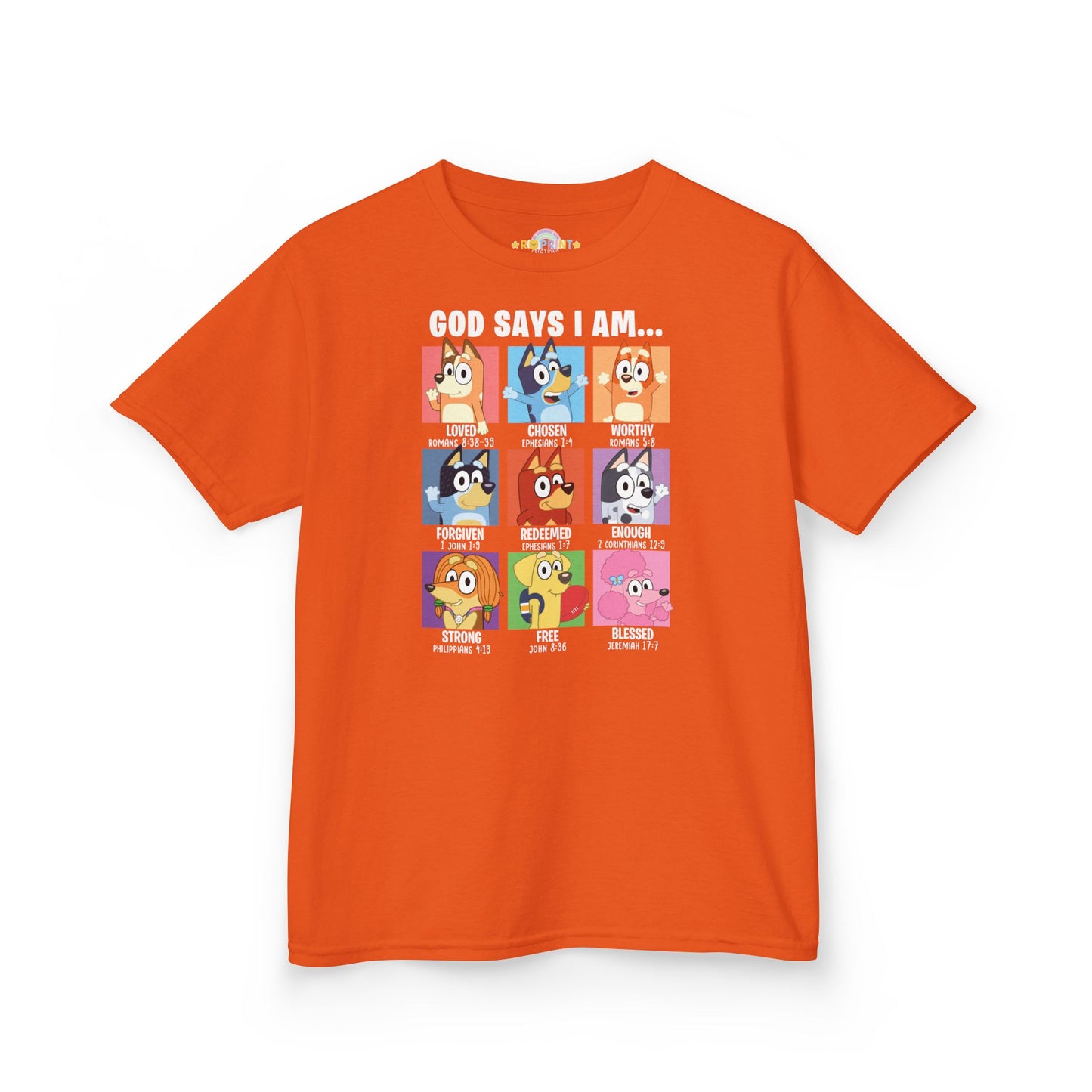 God Says I Am, Bluey - Youth T-Shirt