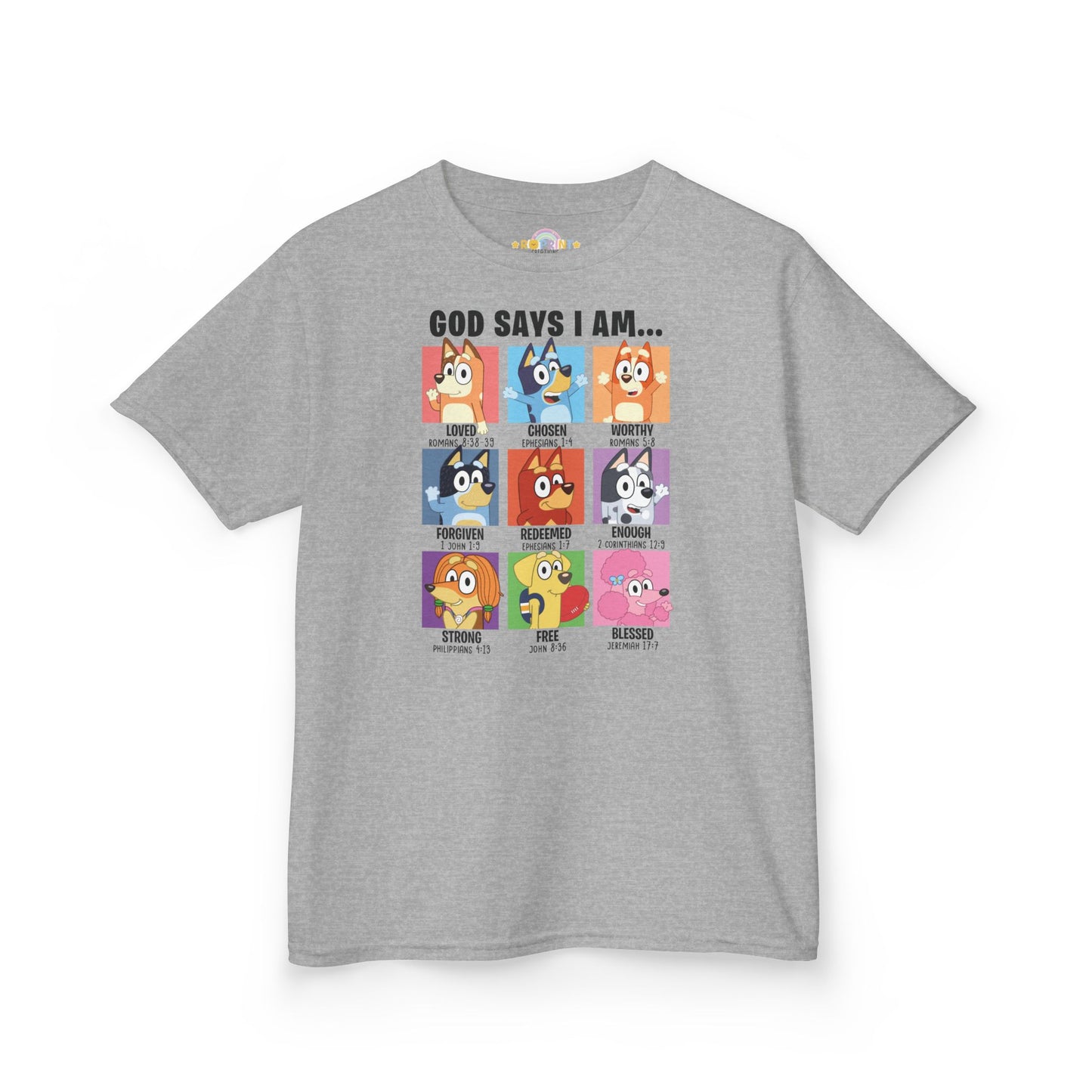 God Says I Am, Bluey - Youth T-Shirt