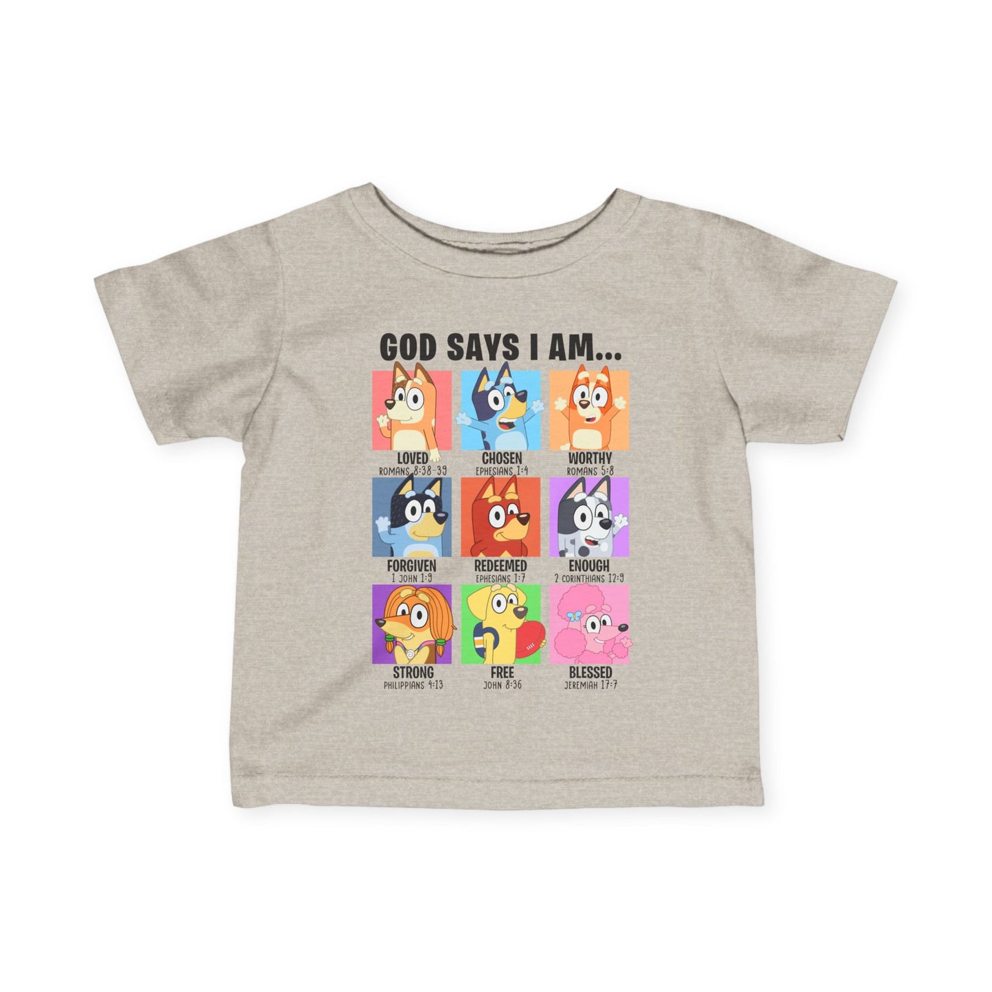 God Says I Am, Bluey - Toddler T-Shirt