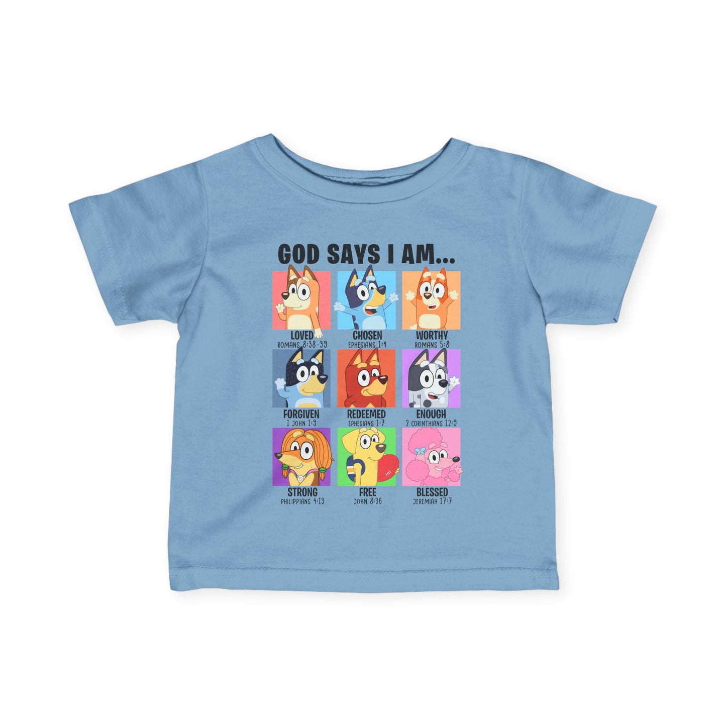 God Says I Am, Bluey - Toddler T-Shirt