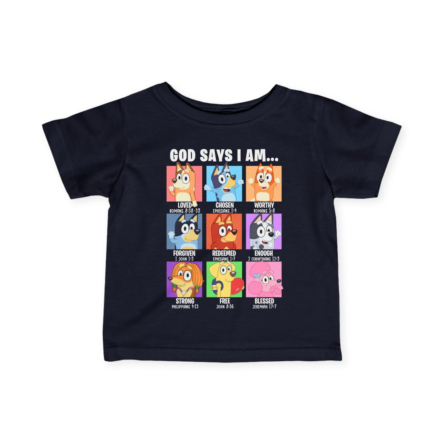 God Says I Am, Bluey - Toddler T-Shirt
