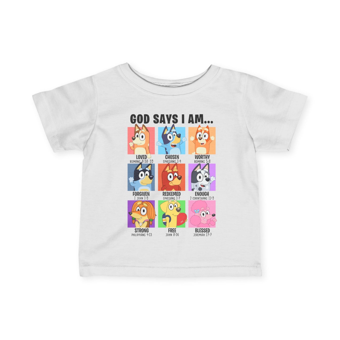 God Says I Am, Bluey - Toddler T-Shirt