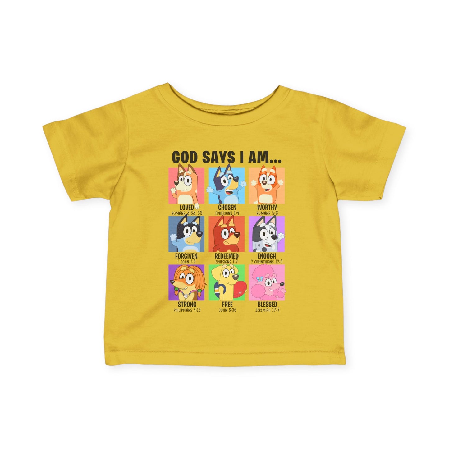 God Says I Am, Bluey - Toddler T-Shirt