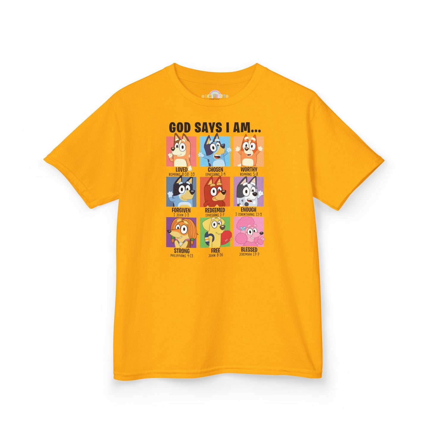 God Says I Am, Bluey - Youth T-Shirt