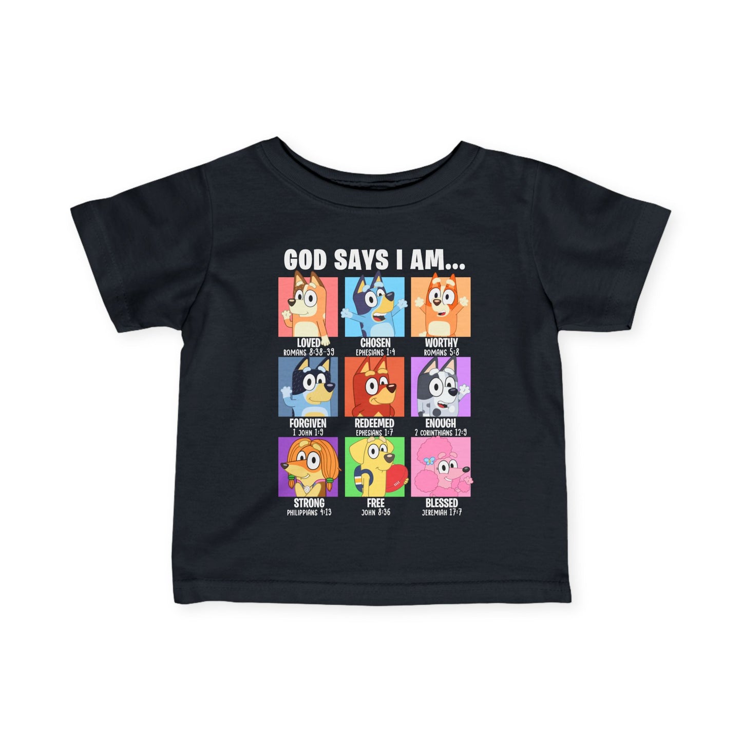God Says I Am, Bluey - Toddler T-Shirt