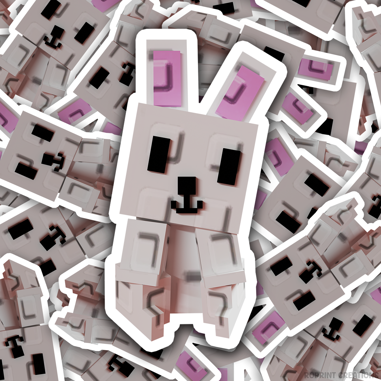 Brighten up your belongings with this adorable Grow A Garden Bunny sticker! Perfect for decorating notebooks, laptops, and party favors — the best gift for Roblox Grow A Garden fans.