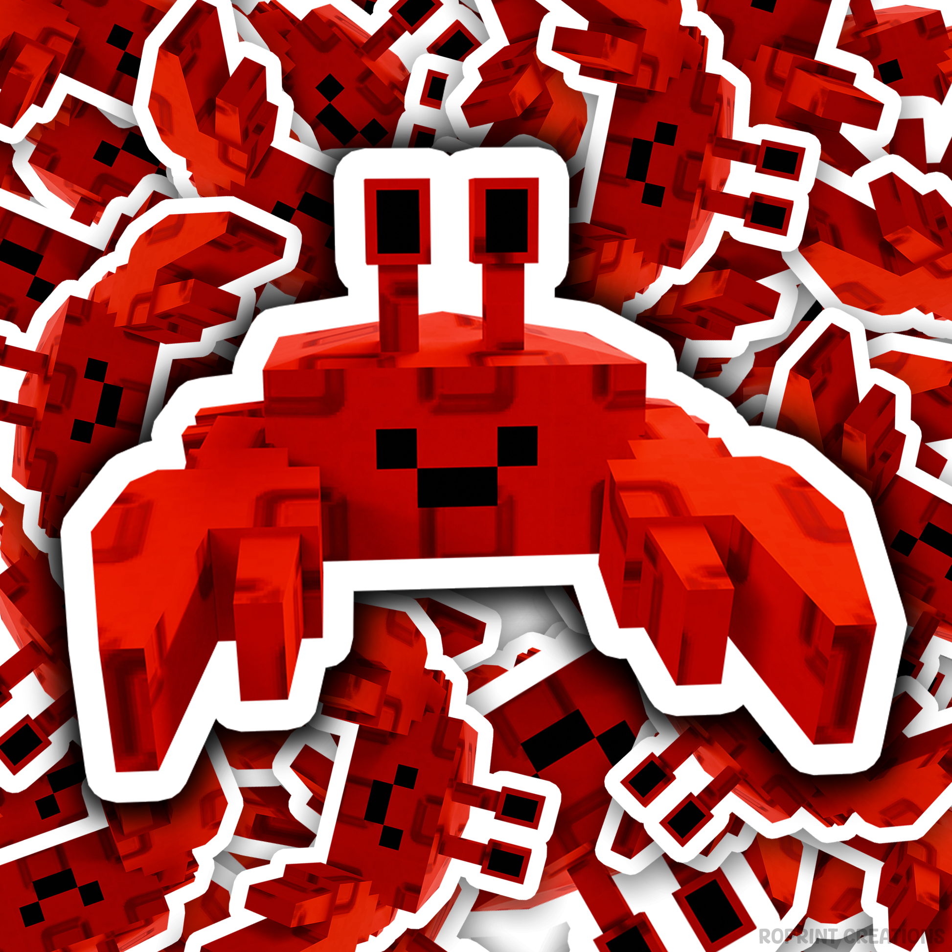 Brighten up your belongings with this adorable Grow A Garden Crab sticker! Perfect for decorating notebooks, laptops, and party favors — the best gift for Roblox Grow A Garden fans.