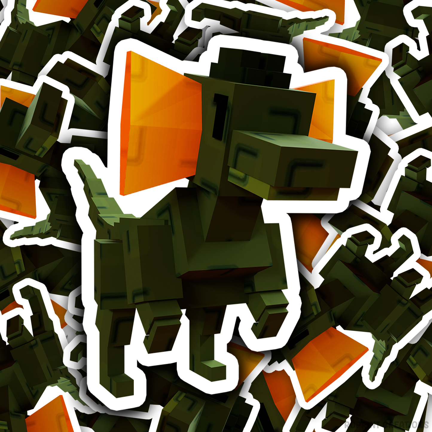 Brighten up your belongings with this adorable Grow A Garden Dilophosaurus sticker! Perfect for decorating notebooks, laptops, and party favors — the best gift for Roblox Grow A Garden fans.