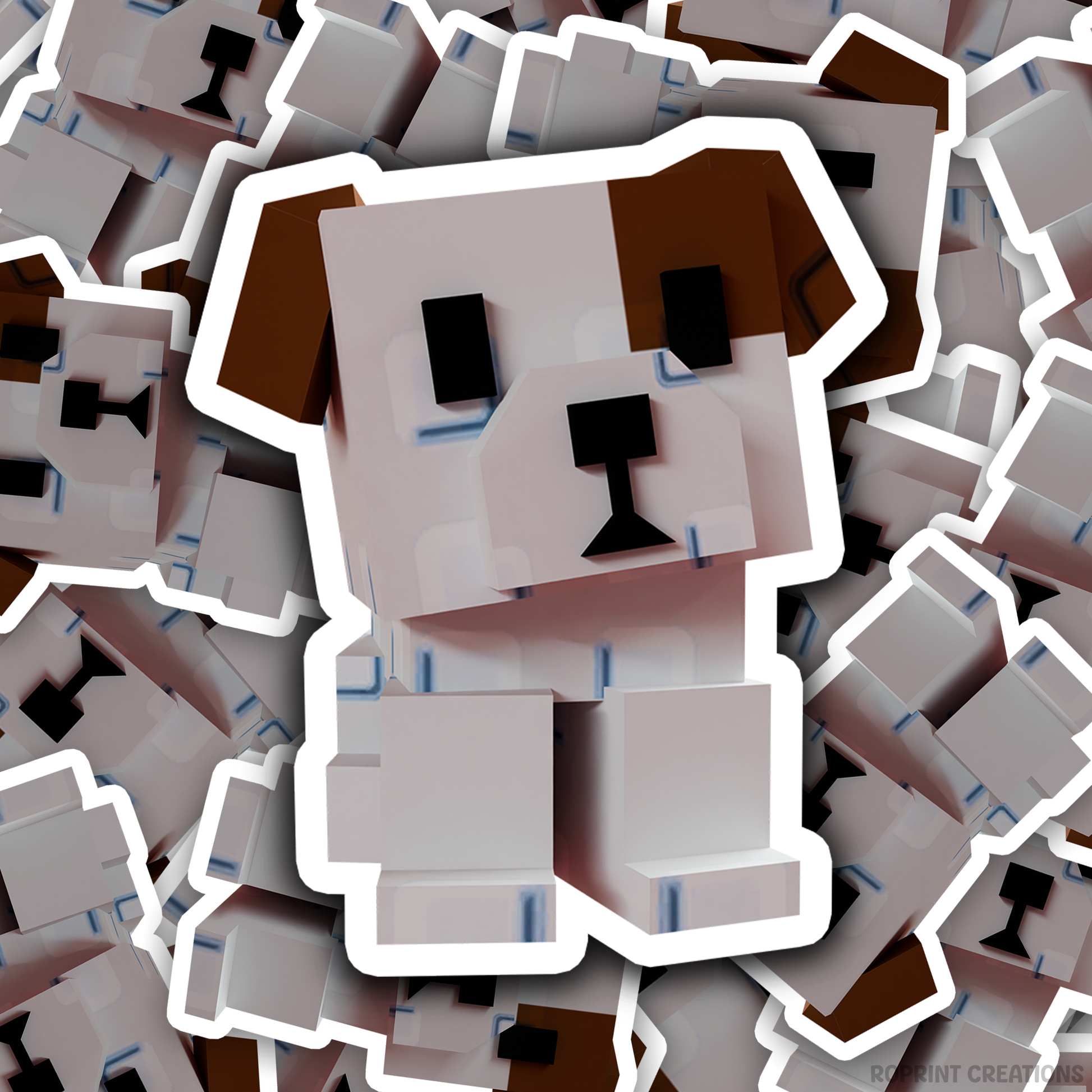 Brighten up your belongings with this adorable Grow A Garden Dog sticker! Perfect for decorating notebooks, laptops, and party favors — the best gift for Roblox Grow A Garden fans.