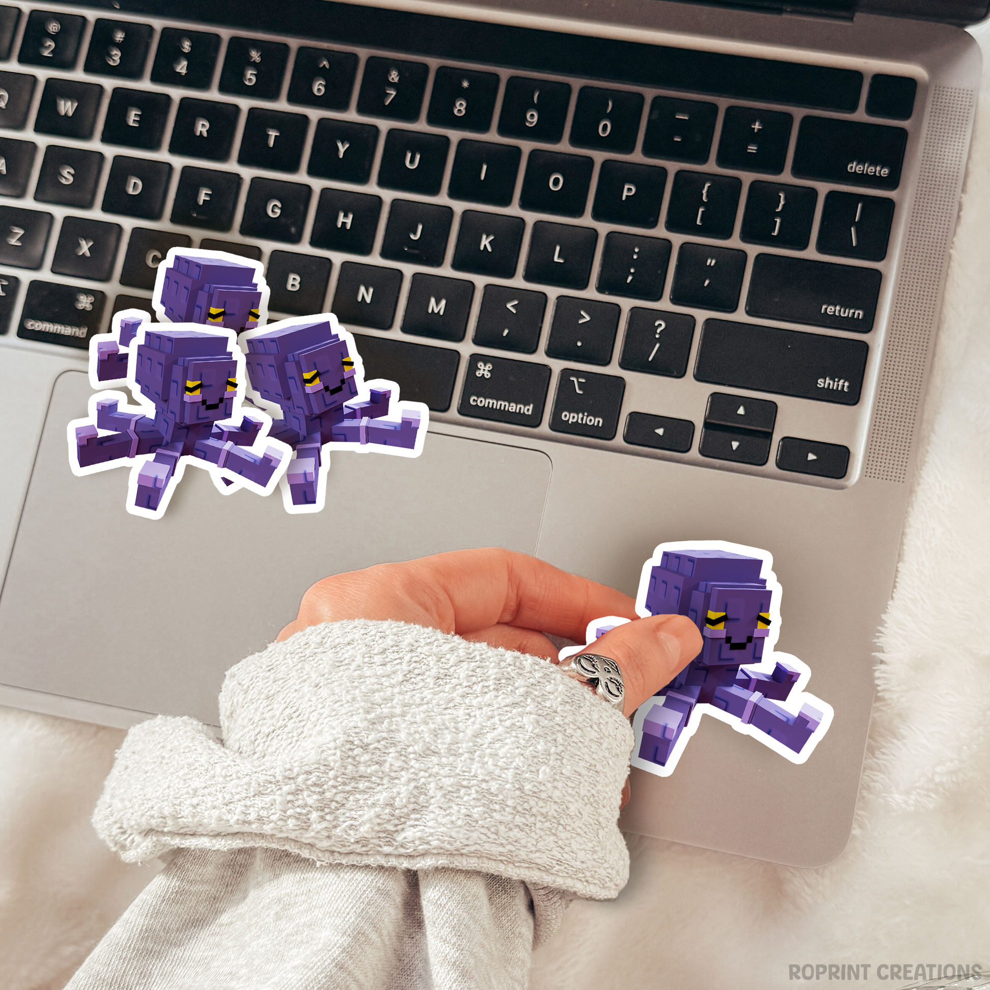 Brighten up your belongings with this adorable Grow A Garden Mimic Octopus sticker! Perfect for decorating notebooks, laptops, and party favors — the best gift for Roblox Grow A Garden fans.