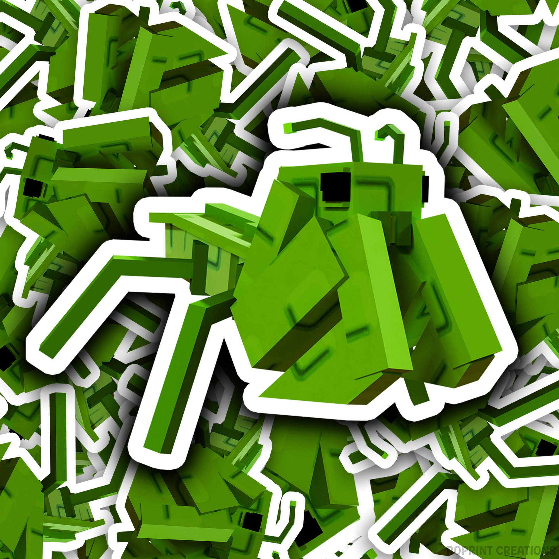 Brighten up your belongings with this adorable Grow A Garden Praying Mantis sticker! Perfect for decorating notebooks, laptops, and party favors — the best gift for Roblox Grow A Garden fans.