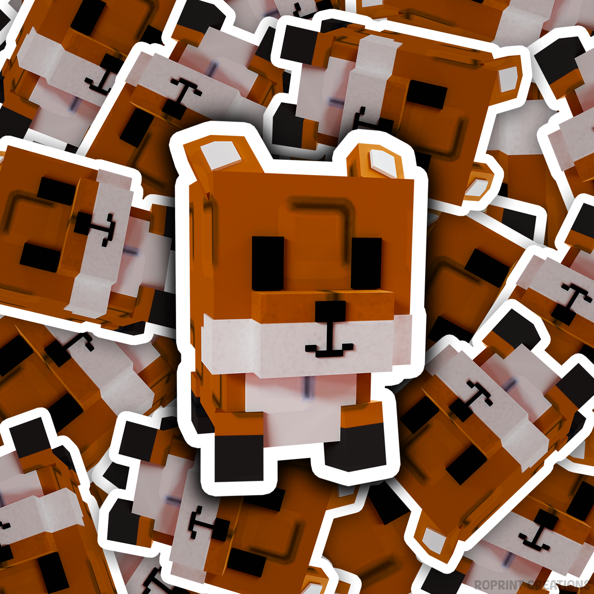 Brighten up your belongings with this adorable Grow A Garden Red Fox sticker! Perfect for decorating notebooks, laptops, and party favors — the best gift for Roblox Grow A Garden fans.