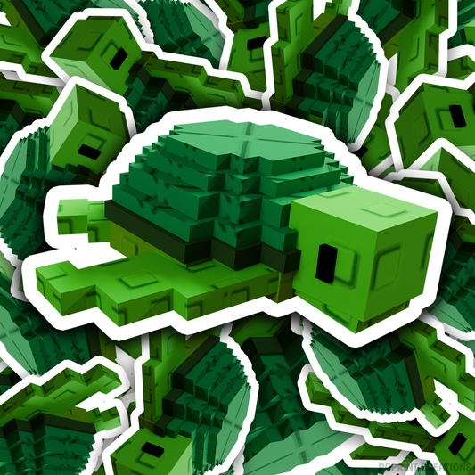 Brighten up your belongings with this adorable Grow A Garden Sea Turtle sticker! Perfect for decorating notebooks, laptops, and party favors — the best gift for Roblox Grow A Garden fans.