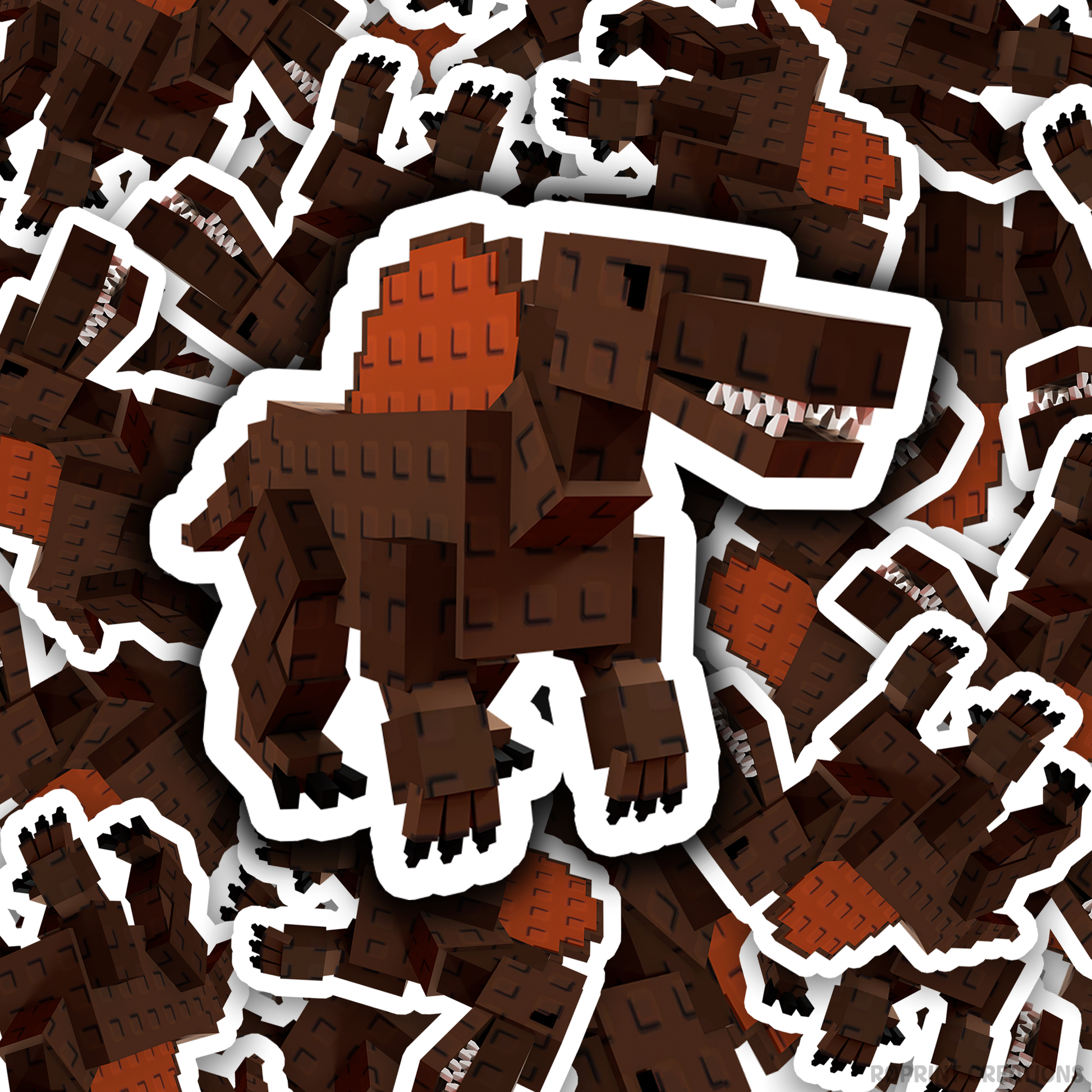 Brighten up your belongings with this adorable Grow A Garden Spinosaurus sticker! Perfect for decorating notebooks, laptops, and party favors — the best gift for Roblox Grow A Garden fans.