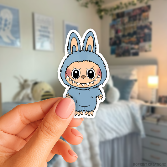 Add a fun touch to your items with this adorable Labubu Salt Coconut Sticker! Perfect for decorating notebooks and laptops — the best gift for Labubu fans.