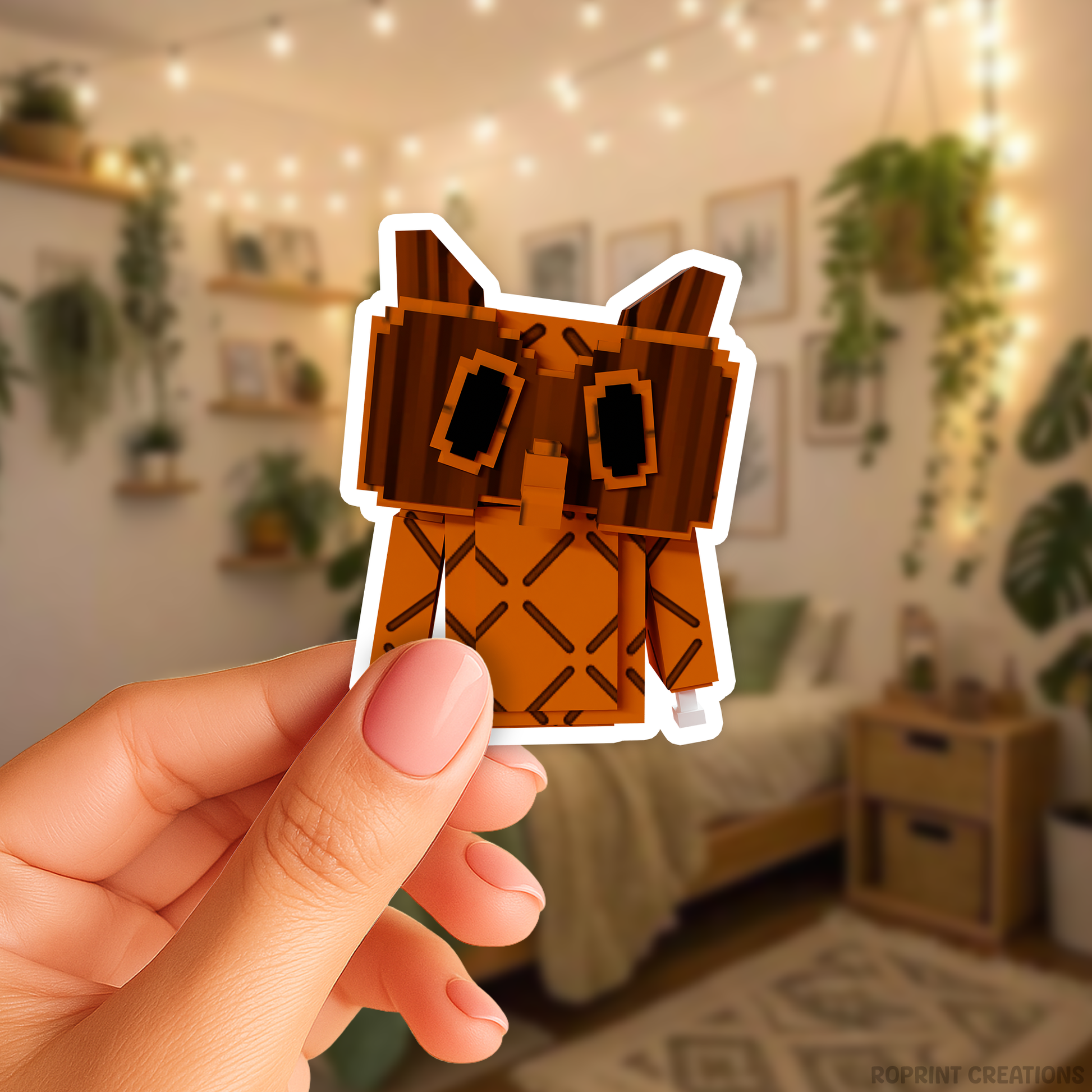 Brighten up your belongings with this adorable Grow A Garden Cooked Owl sticker! Perfect for decorating notebooks, laptops, and party favors — the best gift for Roblox Grow A Garden fans.