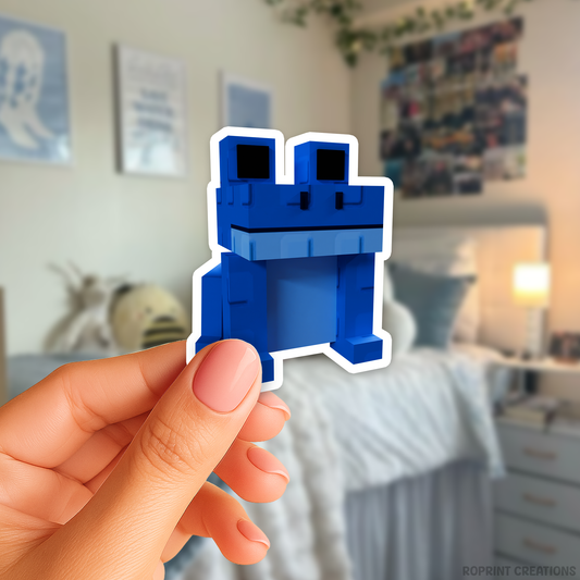 Brighten up your belongings with this adorable Grow A Garden Echo Frog sticker! Perfect for decorating notebooks, laptops, and party favors — the best gift for Roblox Grow A Garden fans.