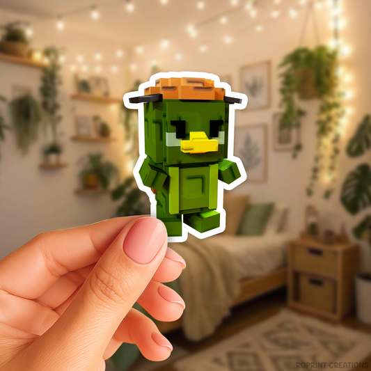 Brighten up your belongings with this adorable Grow A Garden Kappa sticker! Perfect for decorating notebooks, laptops, and party favors — the best gift for Roblox Grow A Garden fans.