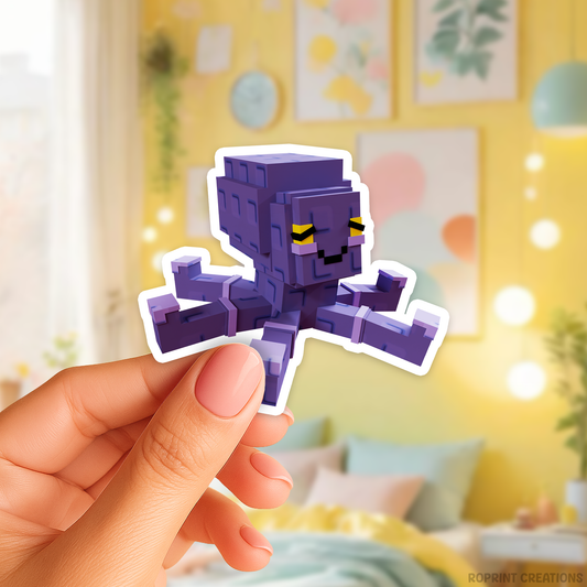 Brighten up your belongings with this adorable Grow A Garden Mimic Octopus sticker! Perfect for decorating notebooks, laptops, and party favors — the best gift for Roblox Grow A Garden fans.