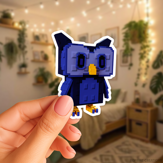 Brighten up your belongings with this adorable Grow A Garden Night Owl sticker! Perfect for decorating notebooks, laptops, and party favors — the best gift for Roblox Grow A Garden fans.