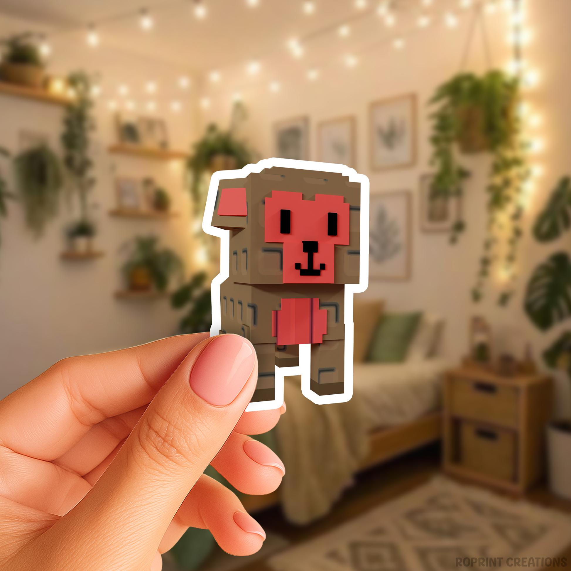 Brighten up your belongings with this adorable Grow A Garden Nihonzaru sticker! Perfect for decorating notebooks, laptops, and party favors — the best gift for Roblox Grow A Garden fans.