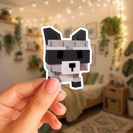 Brighten up your belongings with this adorable Grow A Garden Raccoon sticker! Perfect for decorating notebooks, laptops, and party favors — the best gift for Roblox Grow A Garden fans.