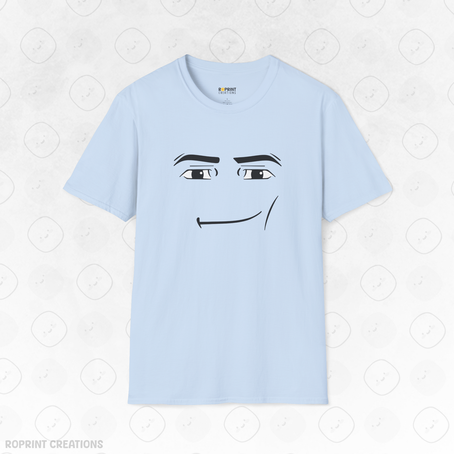 Show off your gamer humor with this Roblox Man Face Meme T-Shirt! Featuring the iconic meme face from Roblox, this shirt is a must-have for fans and gamers who love a good laugh. Perfect for casual wear, gaming sessions, or gifting to a Roblox enthusiast, this tee combines comfort with a playful twist.