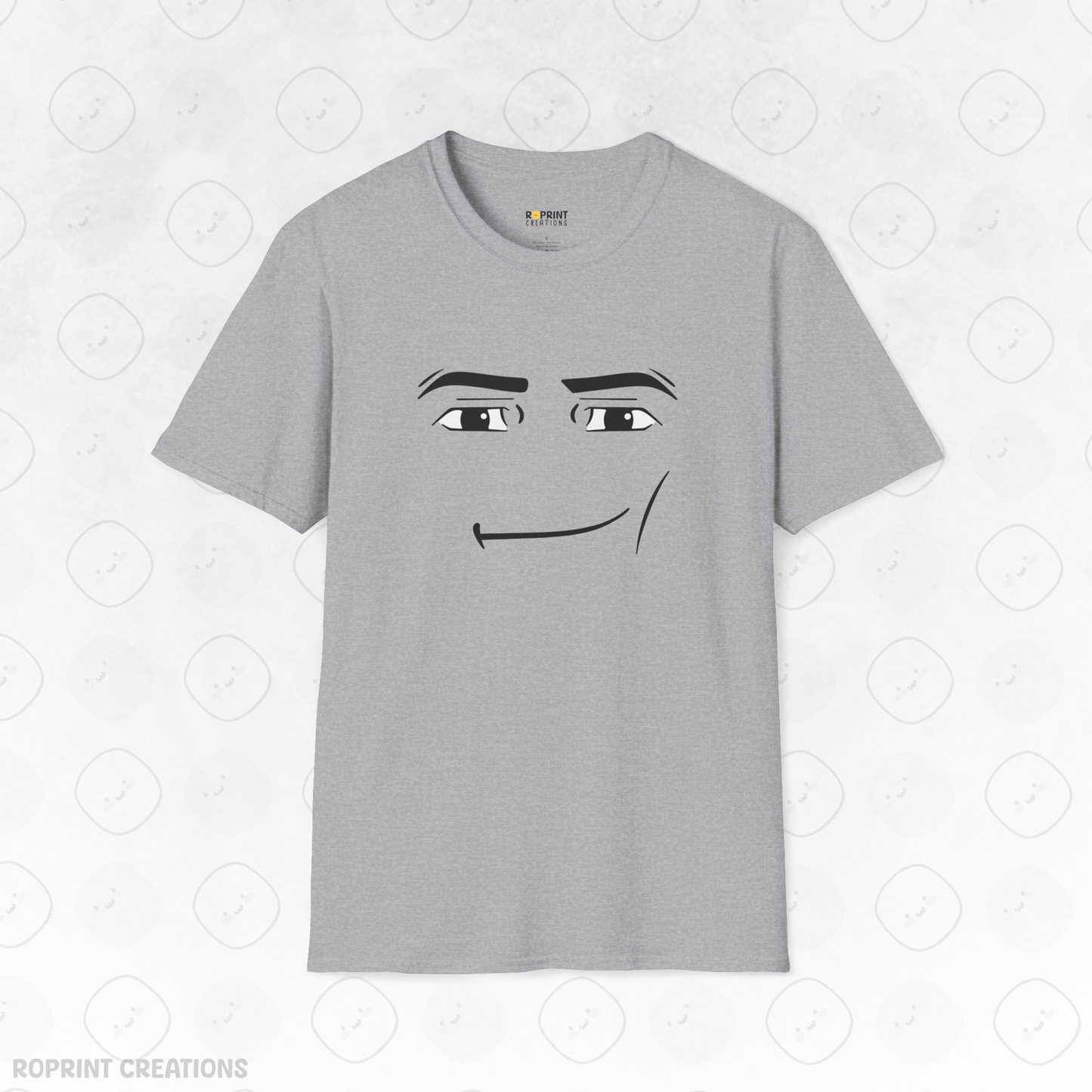 Show off your gamer humor with this Roblox Man Face Meme T-Shirt! Featuring the iconic meme face from Roblox, this shirt is a must-have for fans and gamers who love a good laugh. Perfect for casual wear, gaming sessions, or gifting to a Roblox enthusiast, this tee combines comfort with a playful twist.