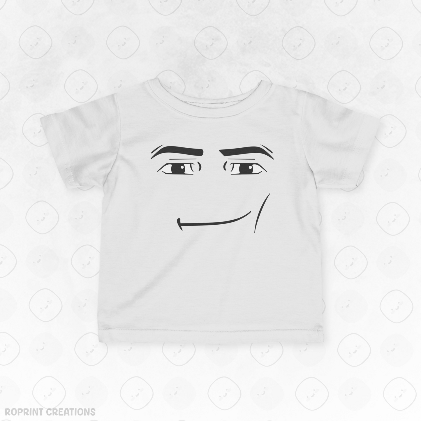 Show off your gamer humor with this Roblox Man Face Meme T-Shirt! Featuring the iconic meme face from Roblox, this shirt is a must-have for fans and gamers who love a good laugh. Perfect for casual wear, gaming sessions, or gifting to a Roblox enthusiast, this tee combines comfort with a playful twist.