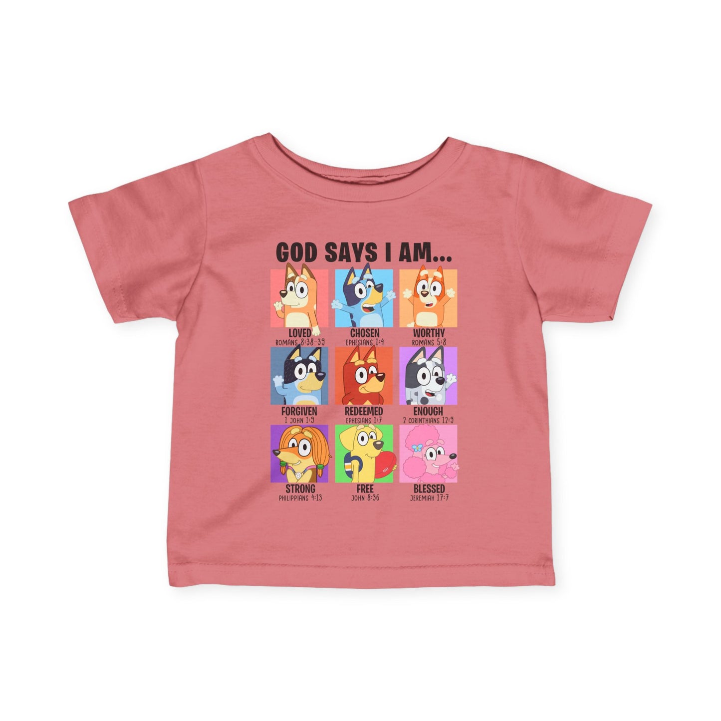 God Says I Am, Bluey - Toddler T-Shirt