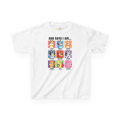 God Says I Am, Bluey - Youth T-Shirt