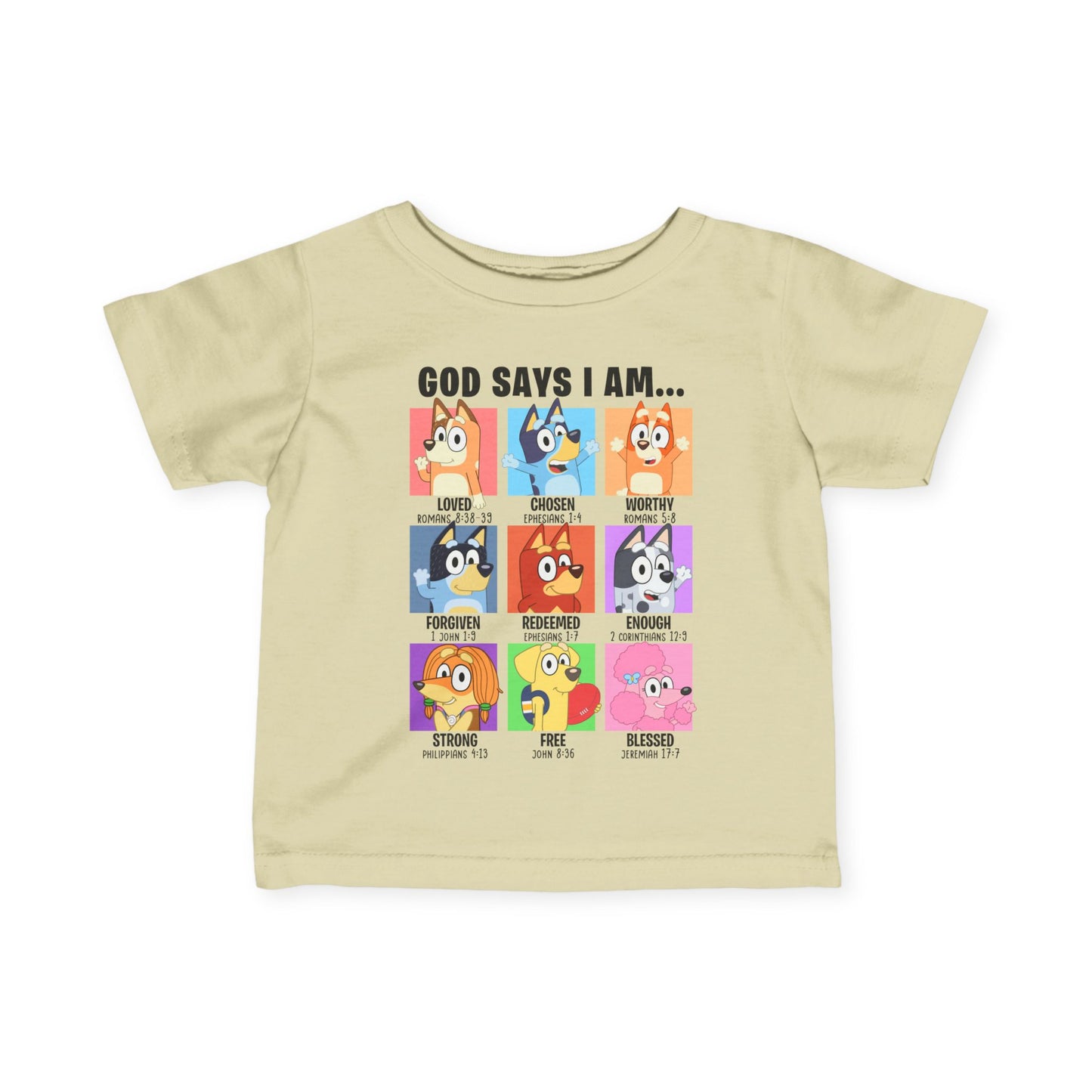 God Says I Am, Bluey - Toddler T-Shirt