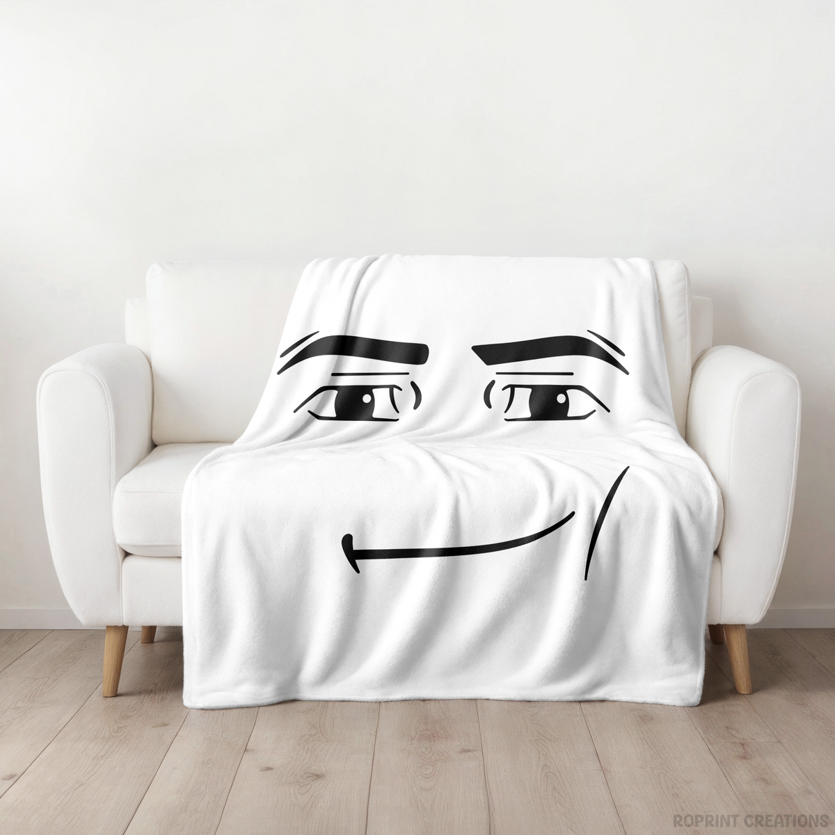 Roblox Man Face Meme Blanket, Roblox Kids Birthday Gift