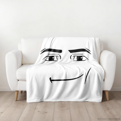 Roblox Man Face Meme Blanket, Roblox Kids Birthday Gift