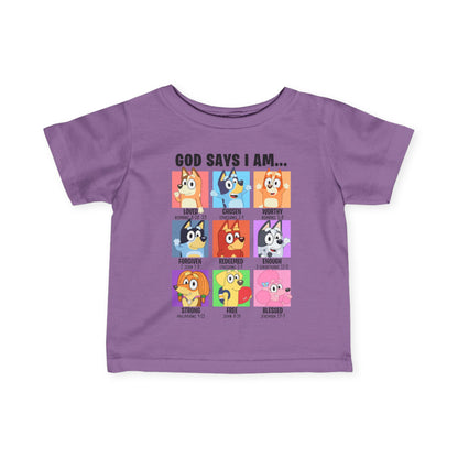 God Says I Am, Bluey - Toddler T-Shirt