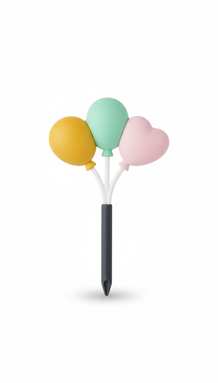 Birthday Balloon Cake Topper