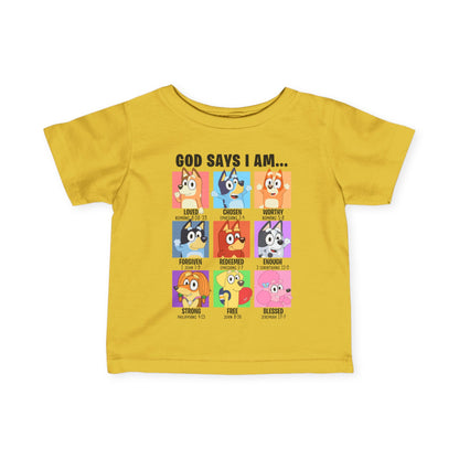 God Says I Am, Bluey - Toddler T-Shirt
