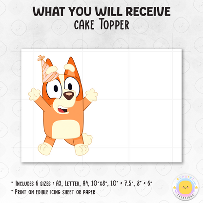 Celebrate your little one’s special day with this Bingo birthday cake topper! Perfect for kids’ parties—download, print, and decorate for a fun and colorful celebration. 🎉💙