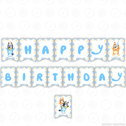 Bluey TWO-EY 2nd birthday party favors, editable Bluey second birthday printable favor template