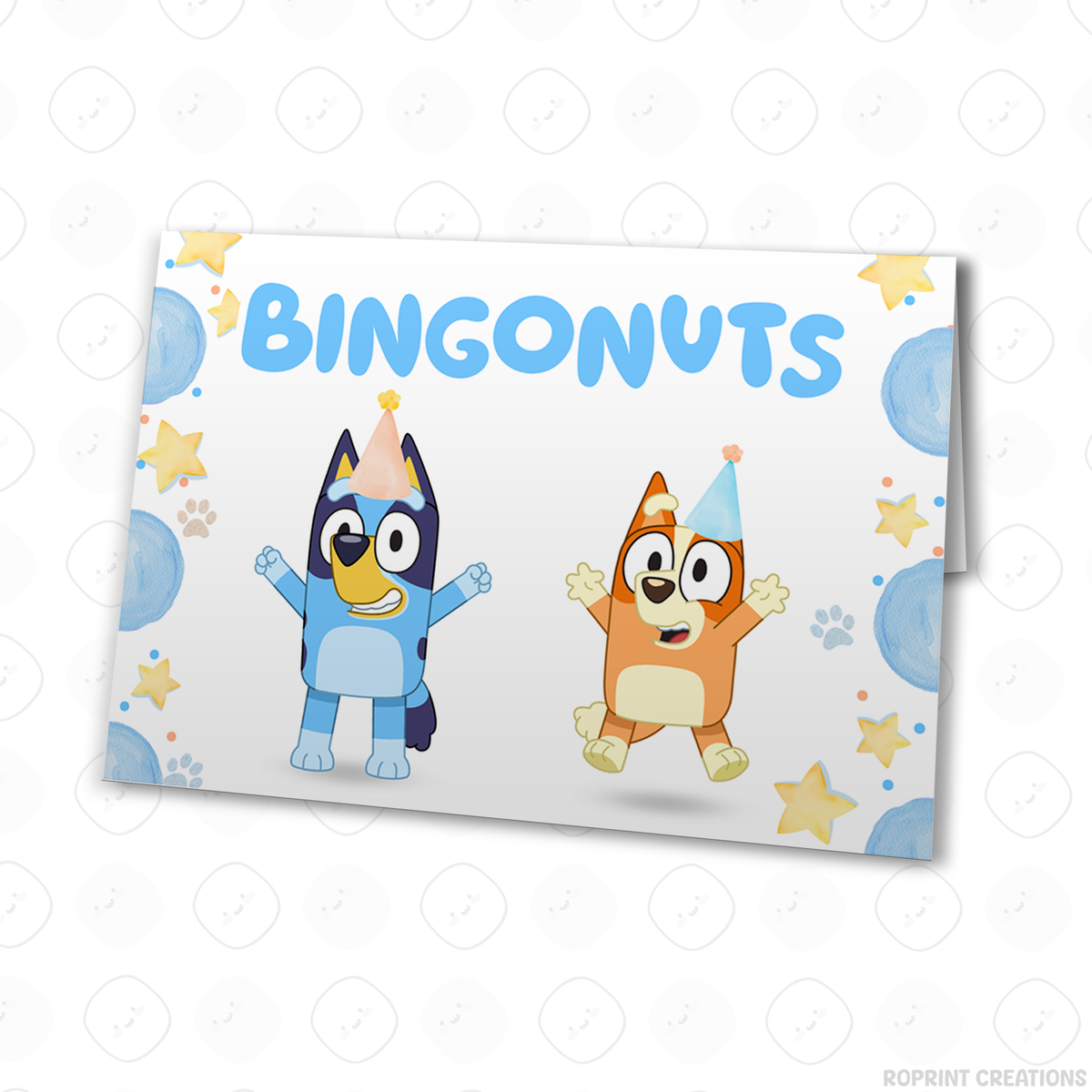 Bluey TWO-EY 2nd birthday party favors, editable Bluey second birthday printable favor template