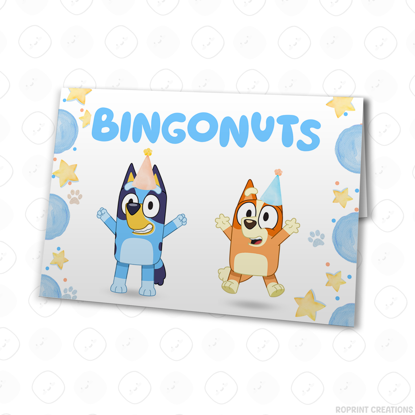 Bluey TWO-EY 2nd birthday party favors, editable Bluey second birthday printable favor template