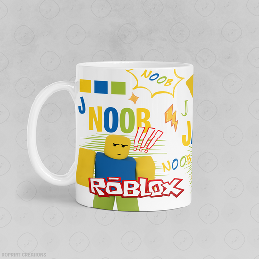 Start every day with a smile with our Personalized Roblox Noob Name Mug! Featuring the classic noob design Roblox fans love, this custom coffee mug makes the perfect gift for gamers of all ages. Add your child’s name for a fun and unique touch they’ll be excited to use!