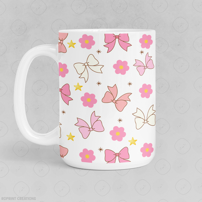 Make every sip feel magical with our Whimsical Coquette Mug! Featuring sweet pink bows, charming flowers, and twinkling yellow stars, this cute coffee mug brings a dreamy, girly touch to any morning routine. Perfect as a gift for kids, tweens, or anyone who loves the coquette aesthetic!
