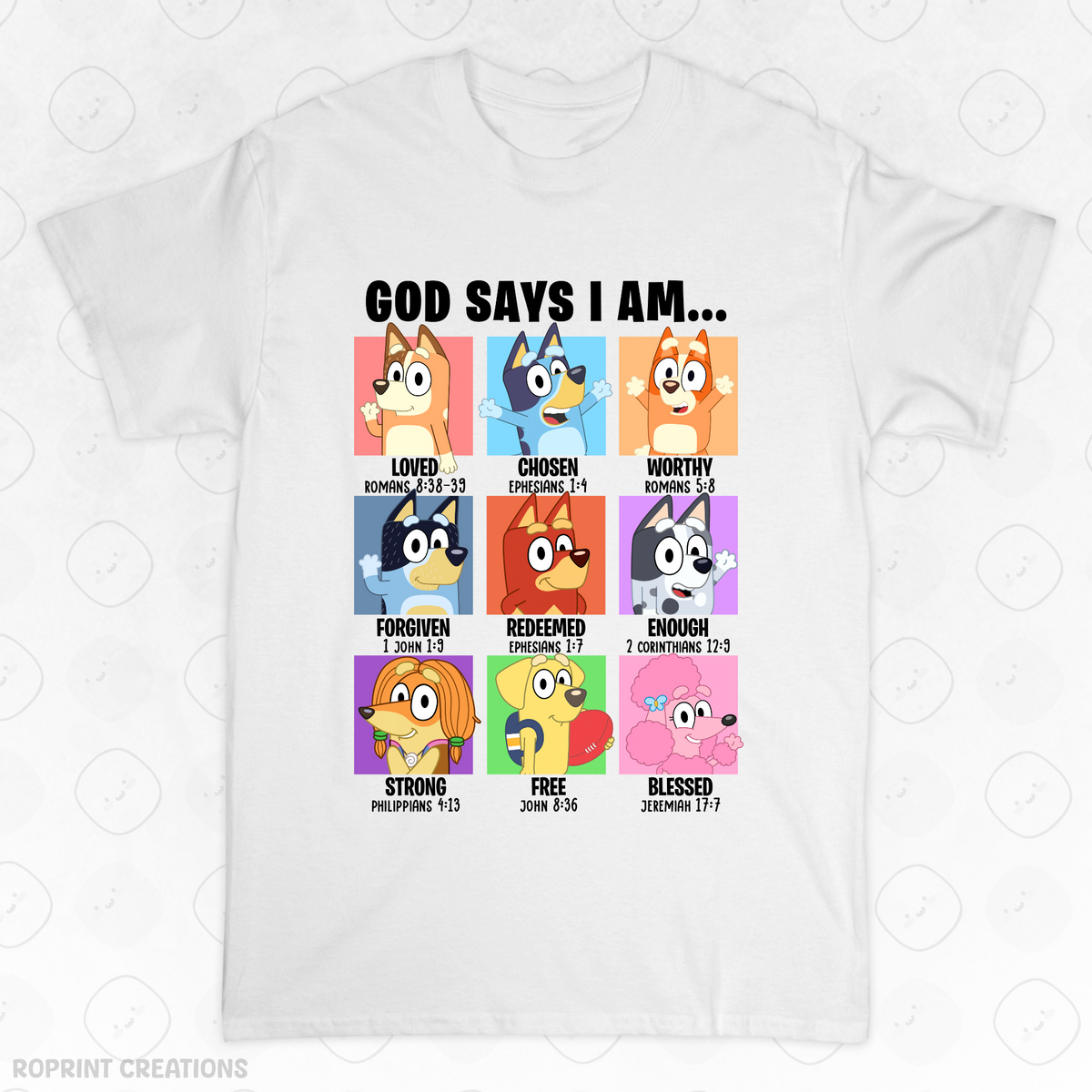 Show your love for Bluey with this fun God Says I Am Bluey Adult T-Shirt! Made from soft, comfortable fabric, it’s perfect for everyday wear and makes the best gift for Bluey fans.
